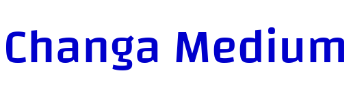 Changa Medium шрифт